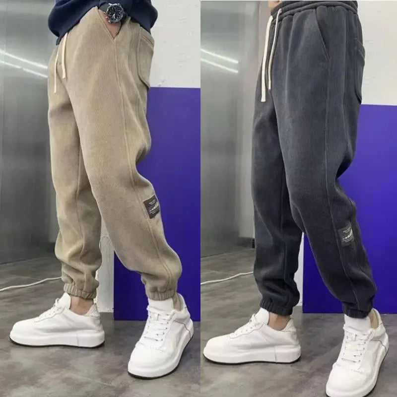 Calça Masculina Casual de Veludo - Ricco