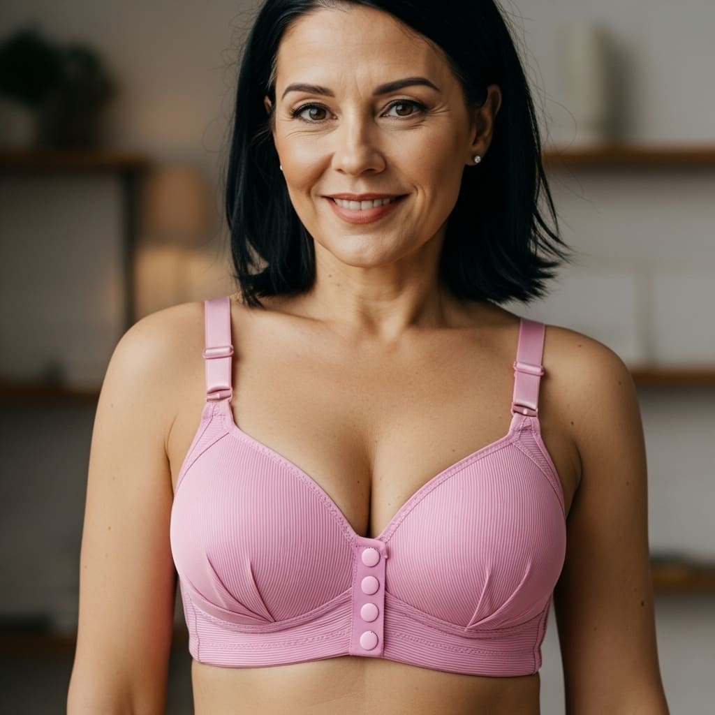 [Kit 3 peças] Sutiã com botões frontais  - Olívia