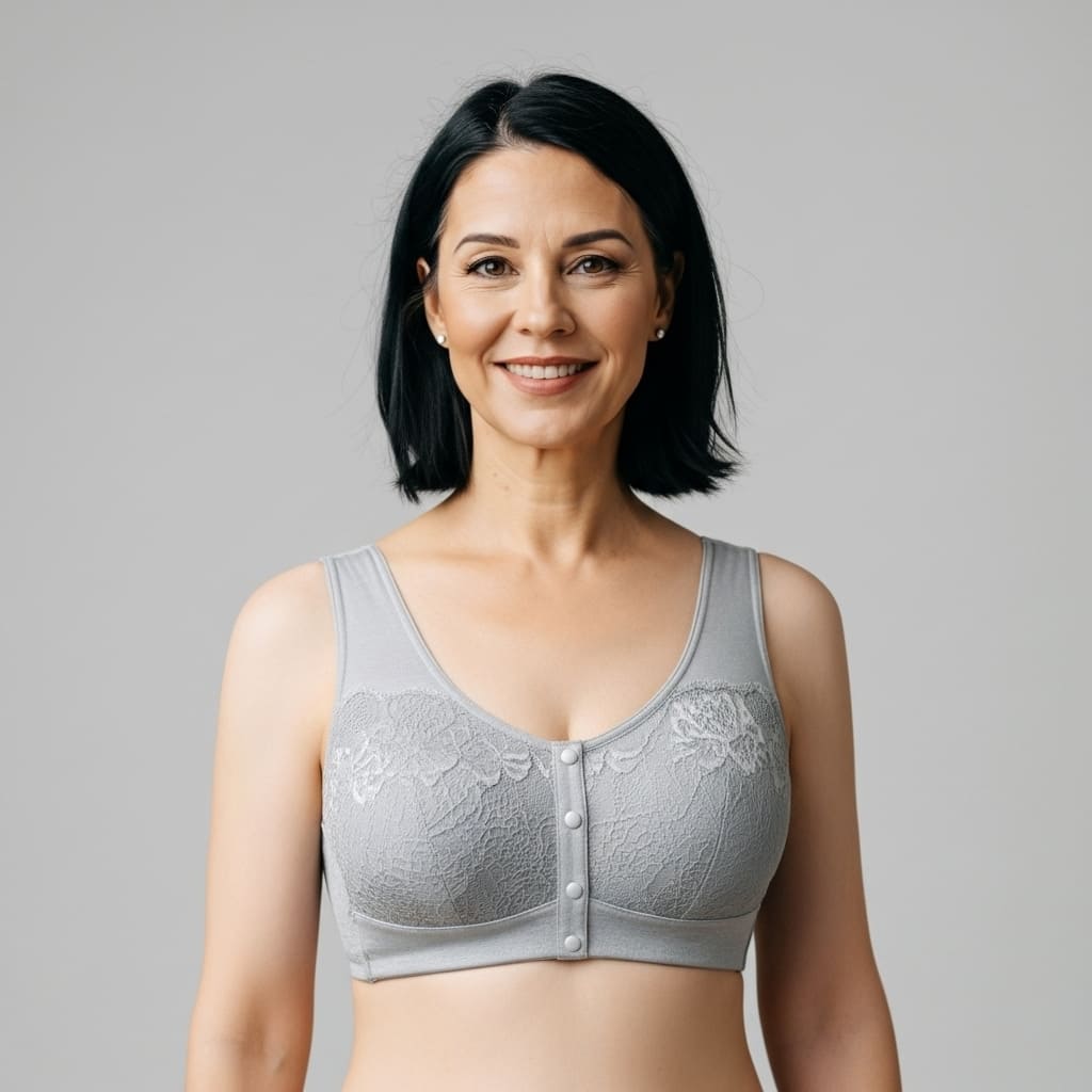 [Kit 3 peças] Sutiã Carol - Conforto com botões frontais