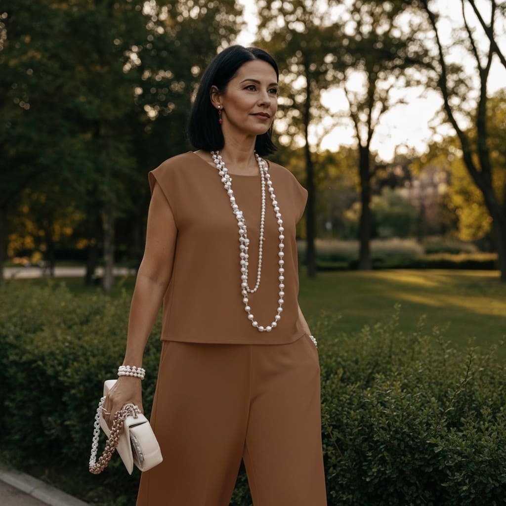 Conjunto Leandra com Calça Pantalona Elegante e Confortável