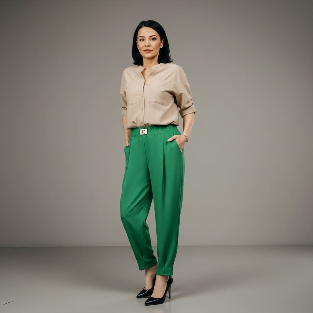 [2 peças] Calça versátil e leve - Evelin