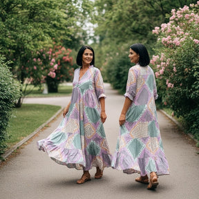 Vestido Patchwork Boho – Isadora