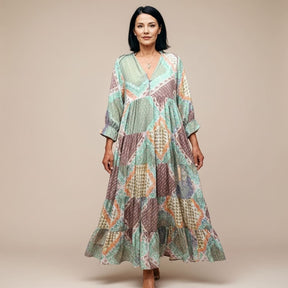 Vestido Patchwork Boho – Isadora