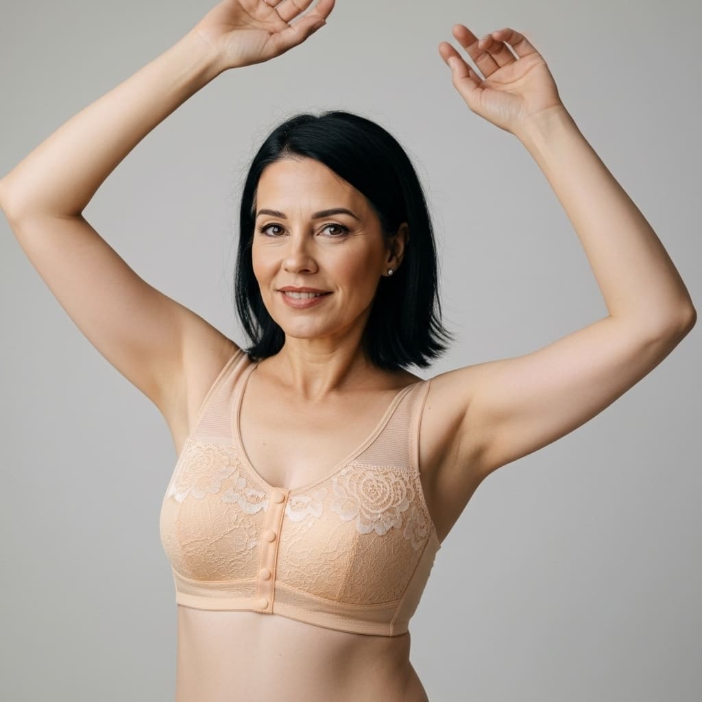 [Kit 3 peças] Sutiã Carol - Conforto com botões frontais