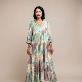 Vestido Patchwork Boho – Isadora
