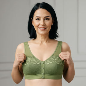 [Kit 3 peças] Sutiã Carol - Conforto com botões frontais