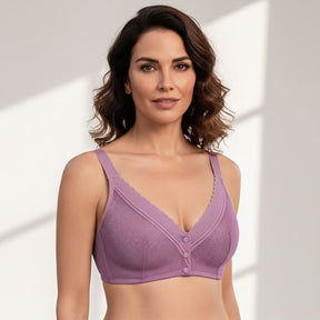 [KIT 3 PEÇAS] Sutiã Aurora - Botões frontais e alças reguláveis