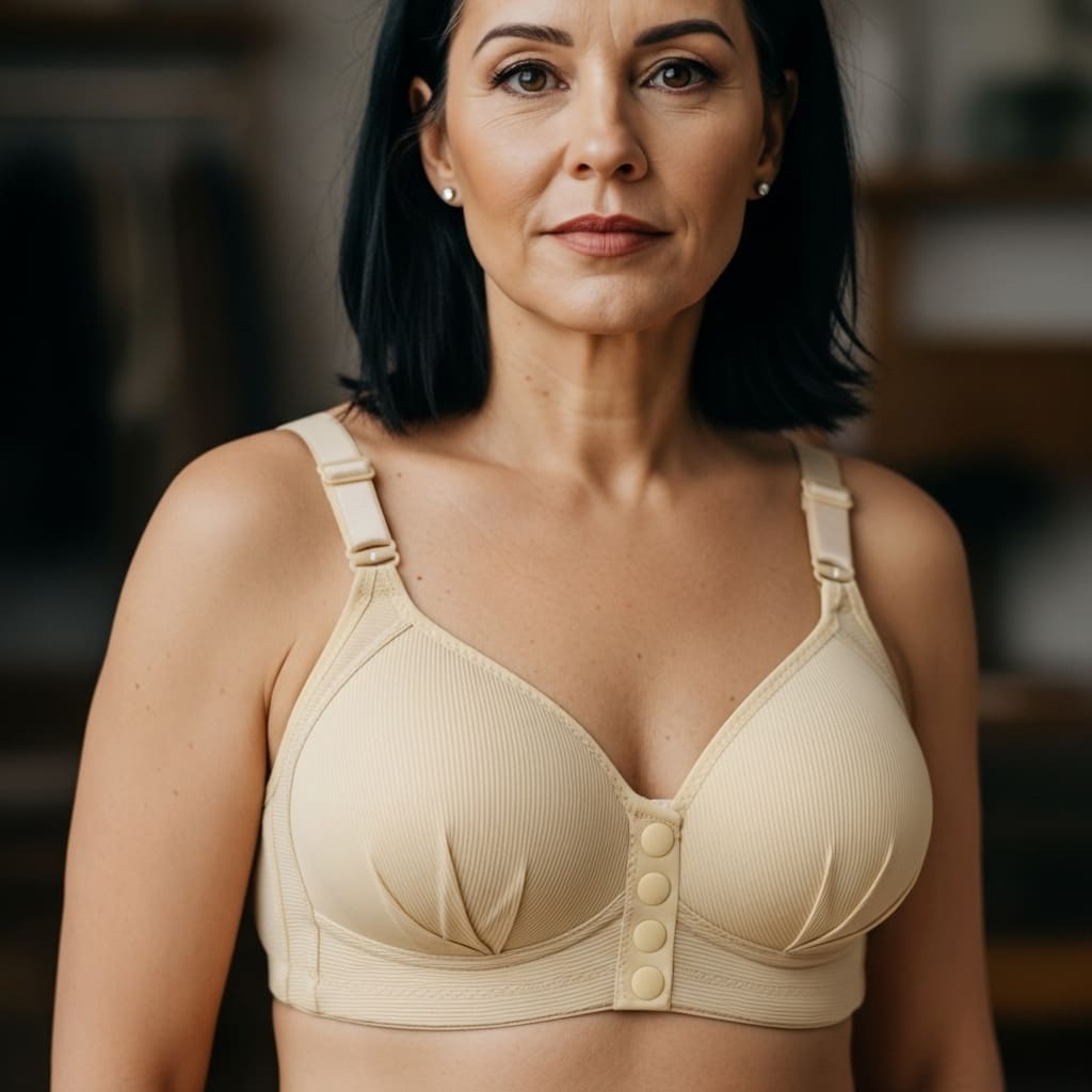 [Kit 3 peças] Sutiã com botões frontais  - Olívia