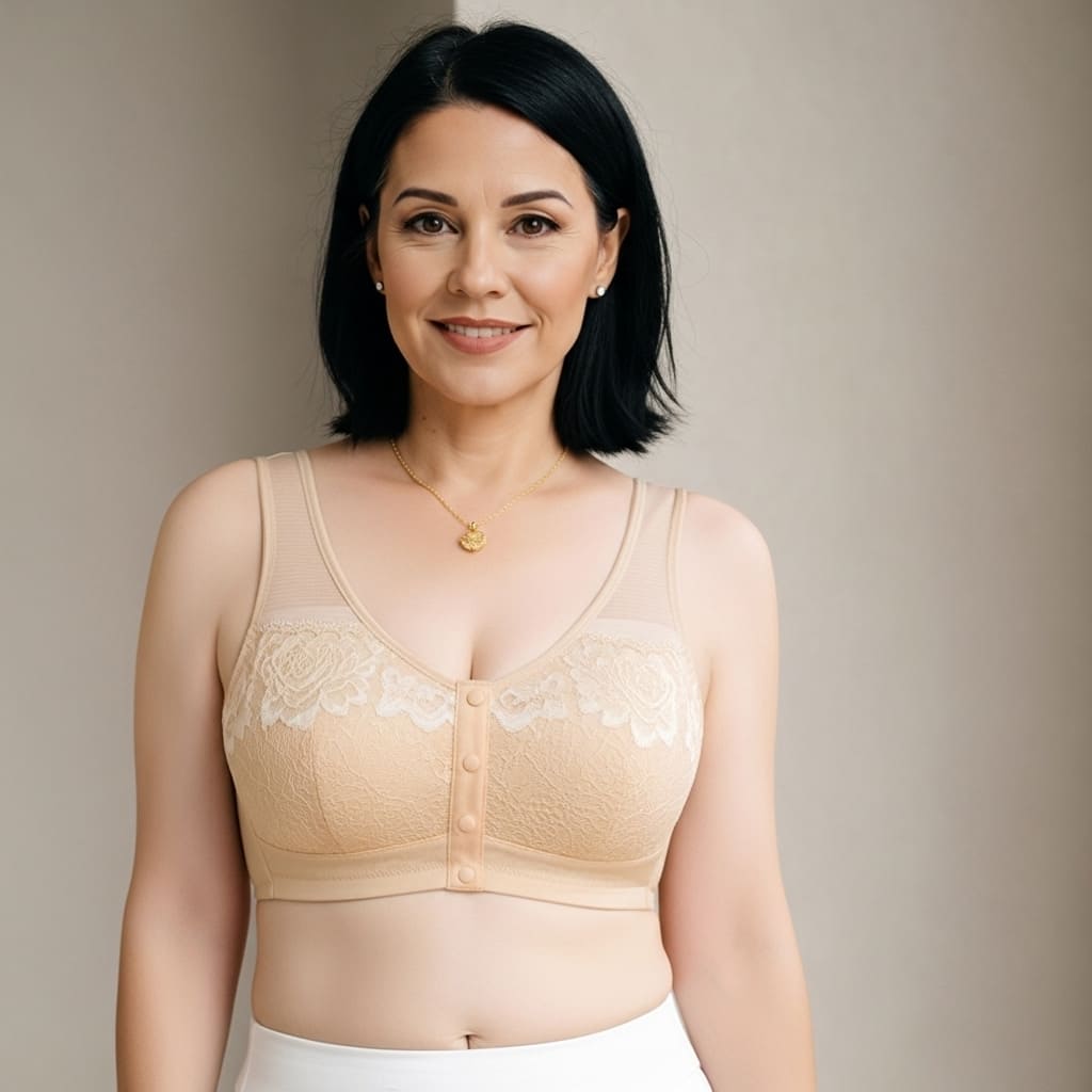 [Kit 3 peças] Sutiã Carol - Conforto com botões frontais