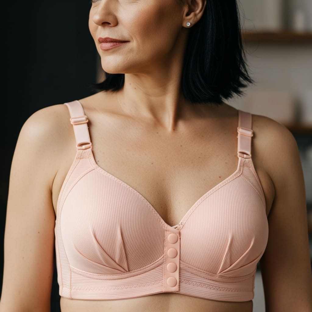 [Kit 3 peças] Sutiã com botões frontais  - Olívia