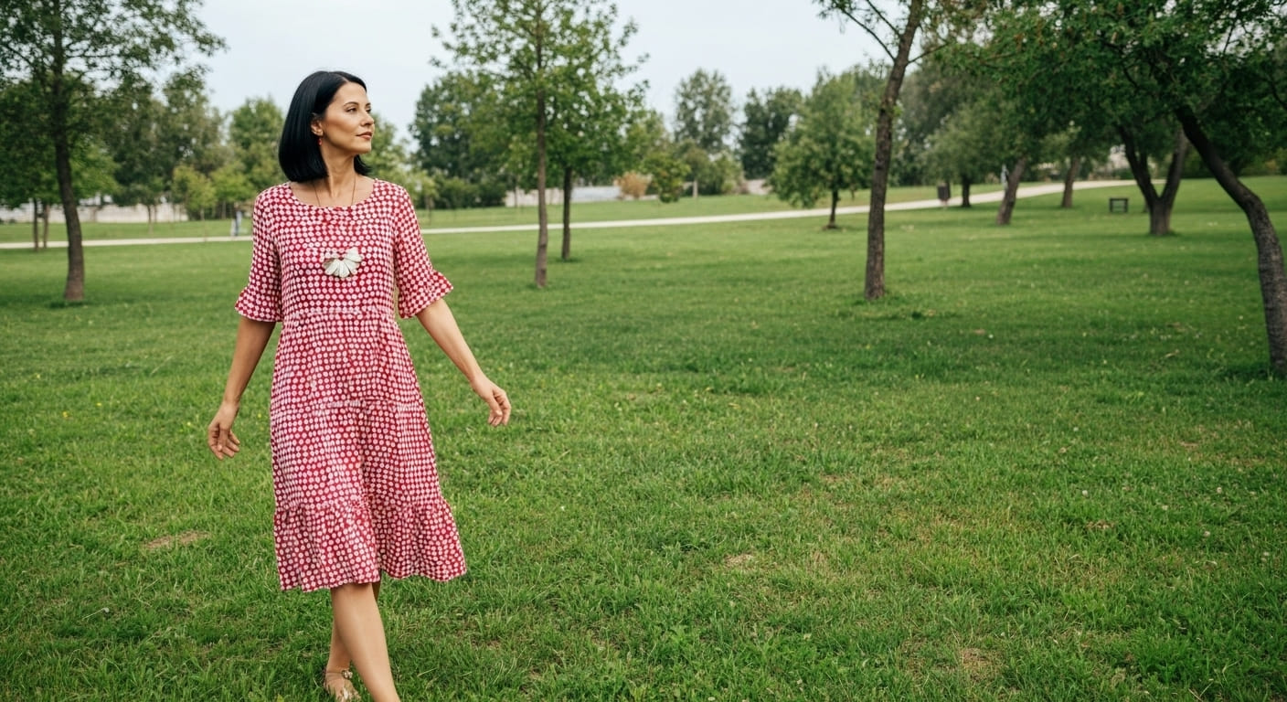 Vestido Midi Lecce - Frescor E Elegância Para O Dia a Dia