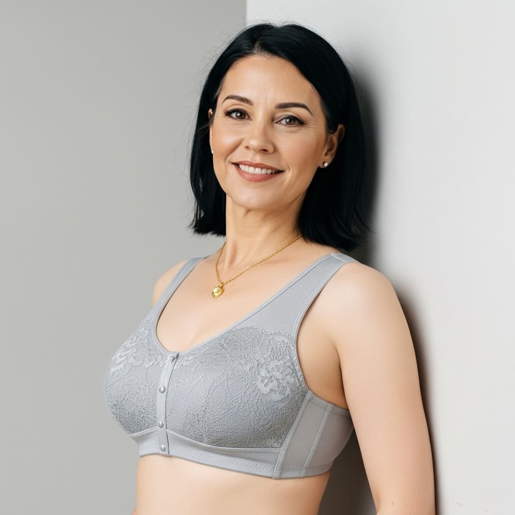 [Kit 3 peças] Sutiã Carol - Conforto com botões frontais