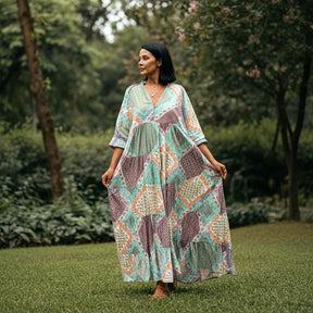 Vestido Patchwork Boho – Isadora