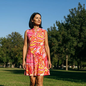 Vestido Nalira - Estampado Tropical