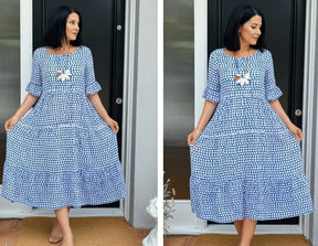 Vestido Midi Lecce - Frescor E Elegância Para O Dia a Dia