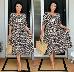Vestido Midi Lecce - Frescor E Elegância Para O Dia a Dia