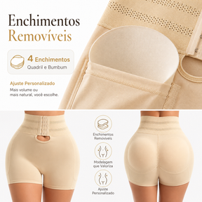 Modeladora Mandy com quatro enchimentos removíveis para quadril e bumbum