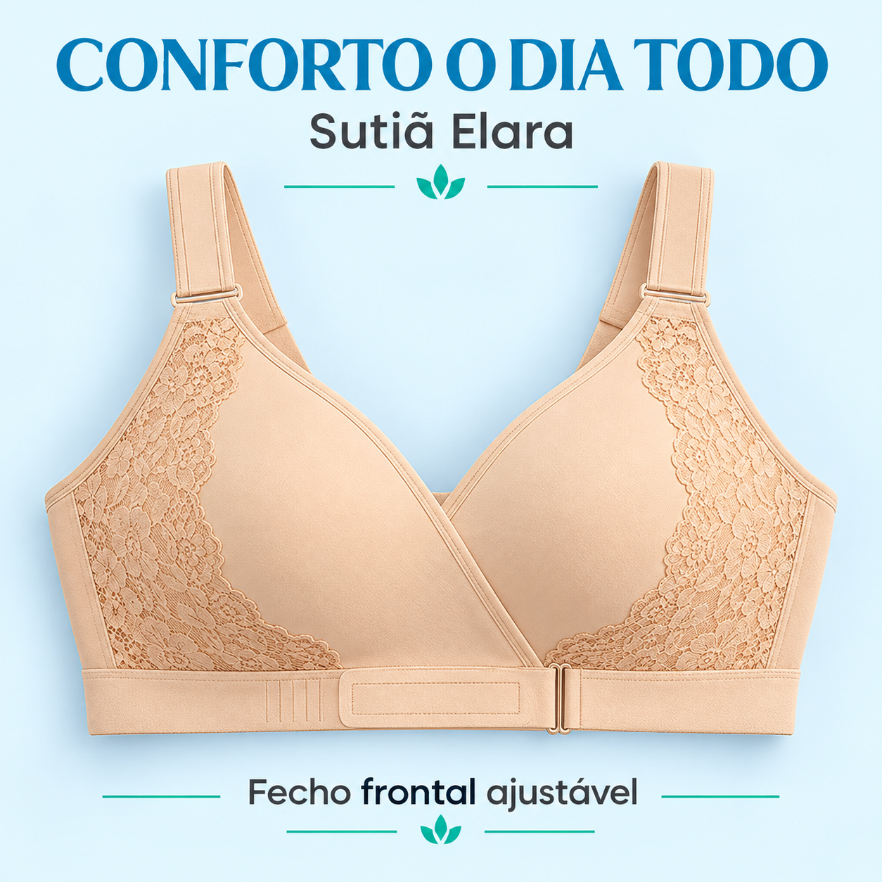Sutiã Elara — fecho frontal ajustável
