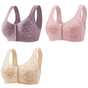[Kit 3 Peças] Sutiã Mary - Abertura Frontal