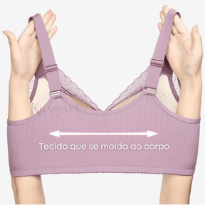 [KIT 3 PEÇAS] Sutiã Aurora - Botões frontais e alças reguláveis