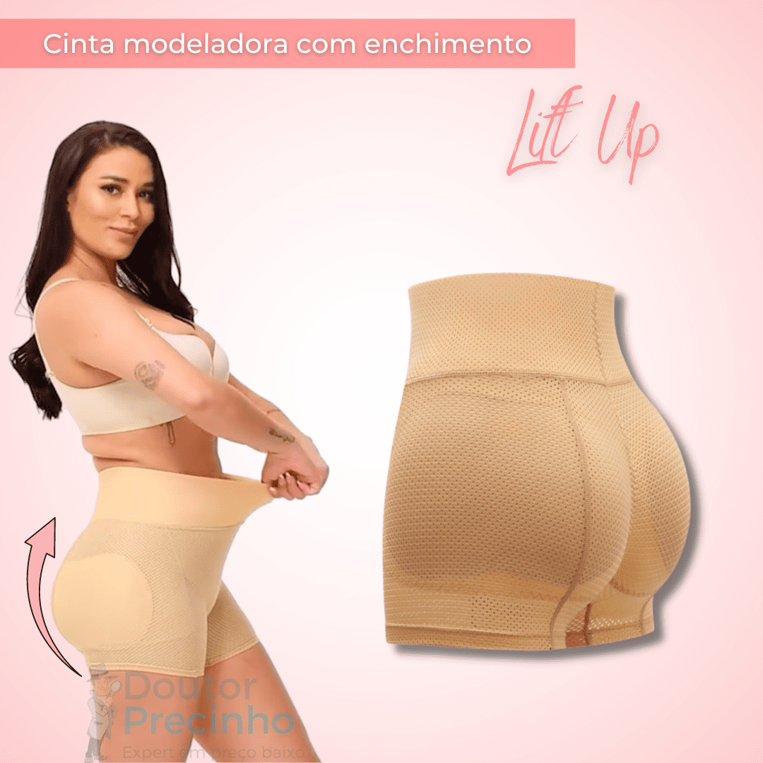 Modeladora com enchimento e cintura alta - Lift Up