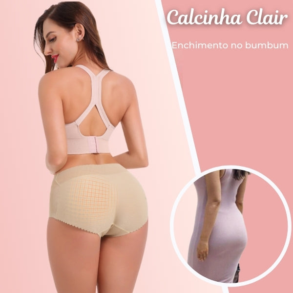 [Kit 2 peças] Calcinha ClairⓇ - Enchimento no bumbum [Frete Grátis]